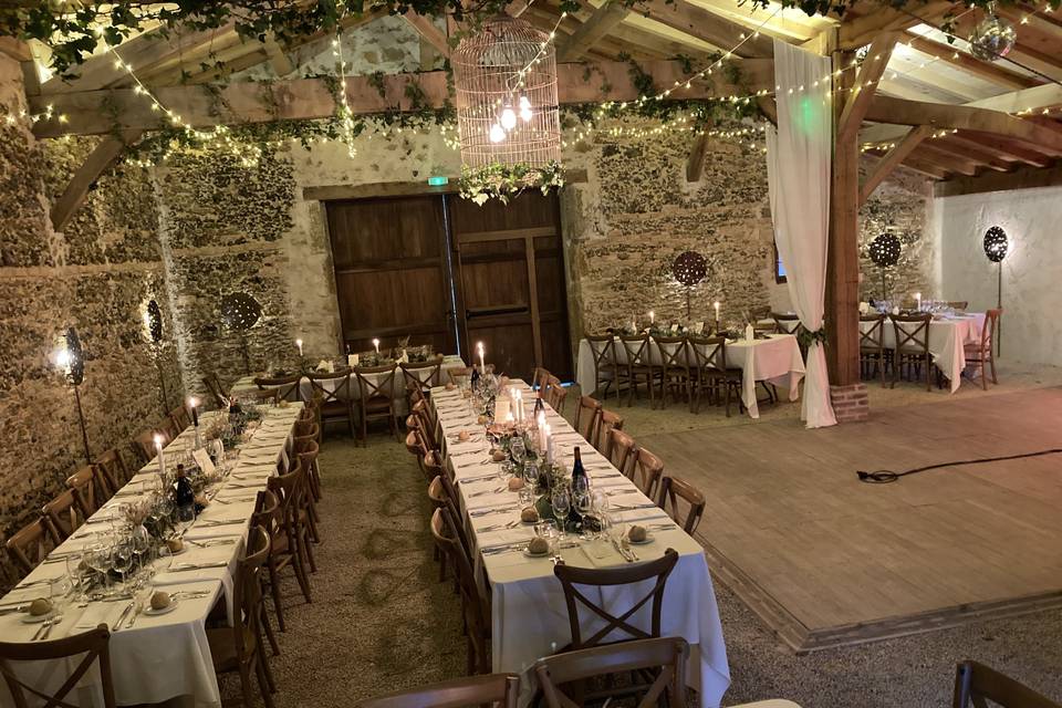 Dîner dans la salle