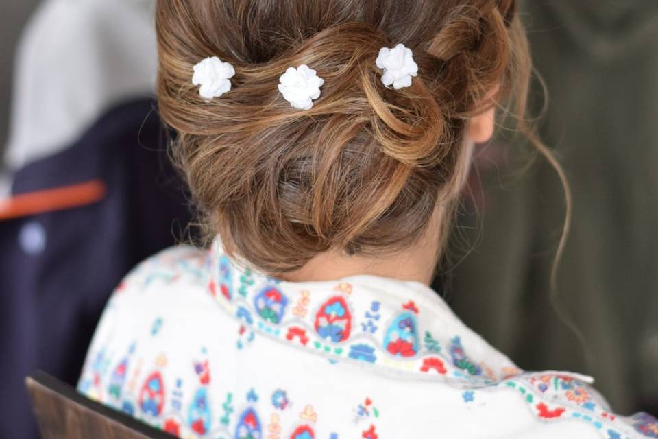 Chignon glamour