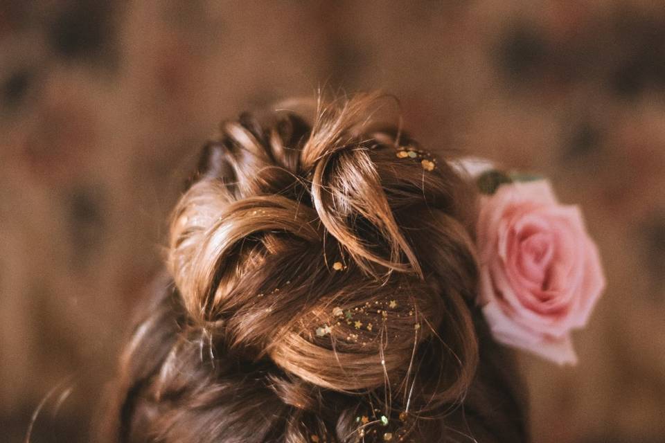 Chignon paillettes