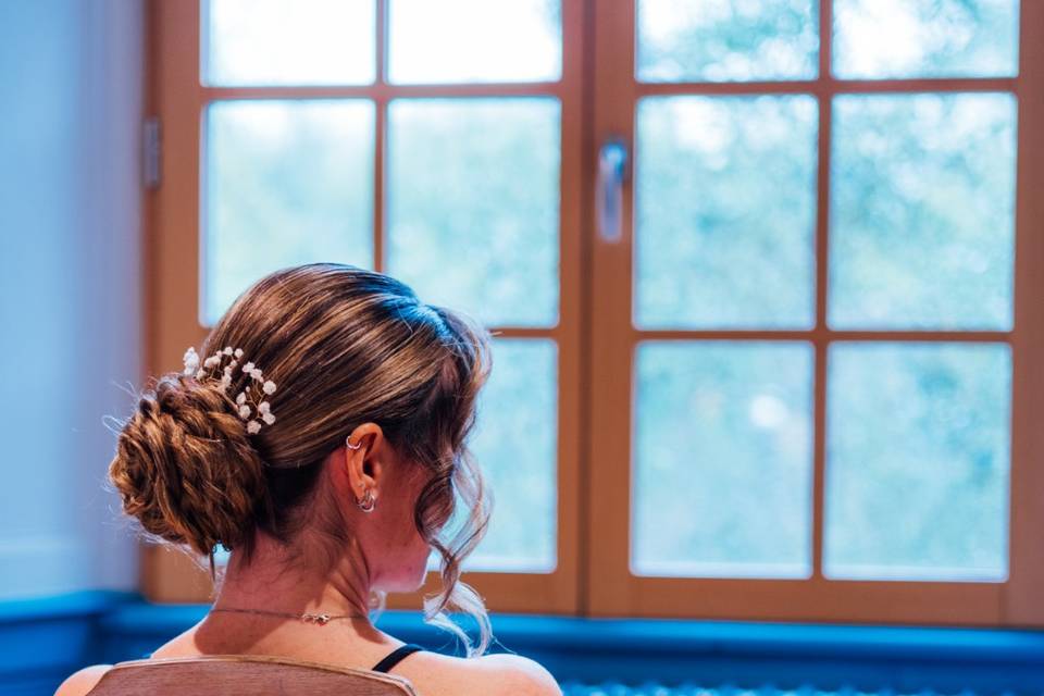 Chignon floral