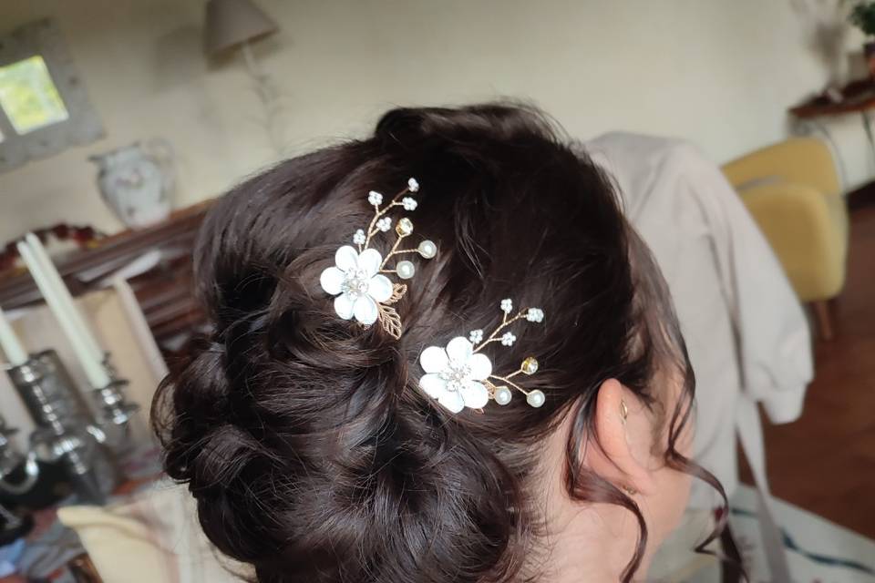 Chignon demoiselle d'honneur