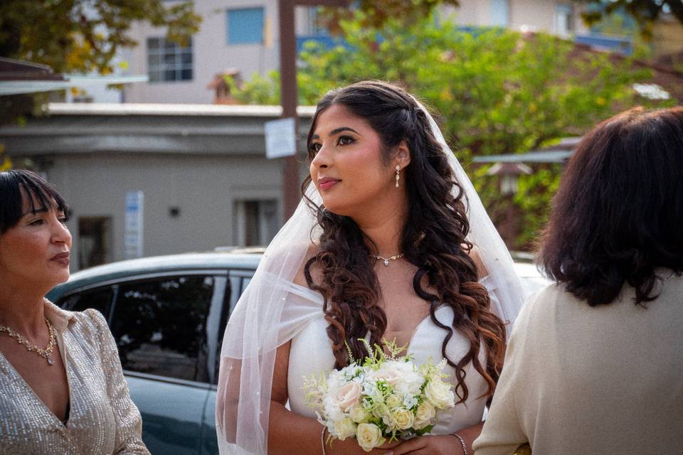 L'arrivée de la mariée