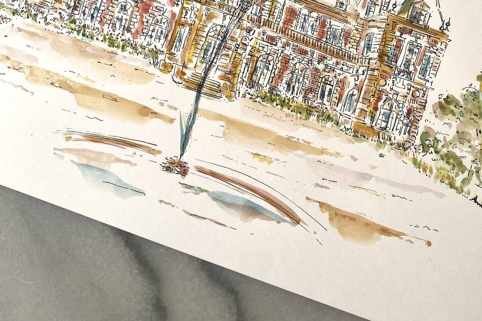 Aquarelle du lieu