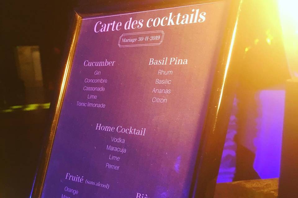 Animation cocktails