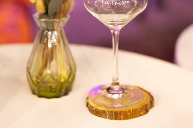 Verre mariage personnalisé