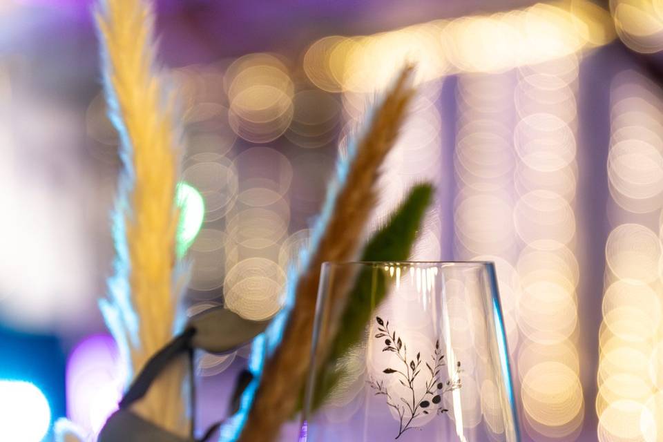 Verre mariage personnalisé