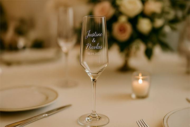 Flûte mariage chic