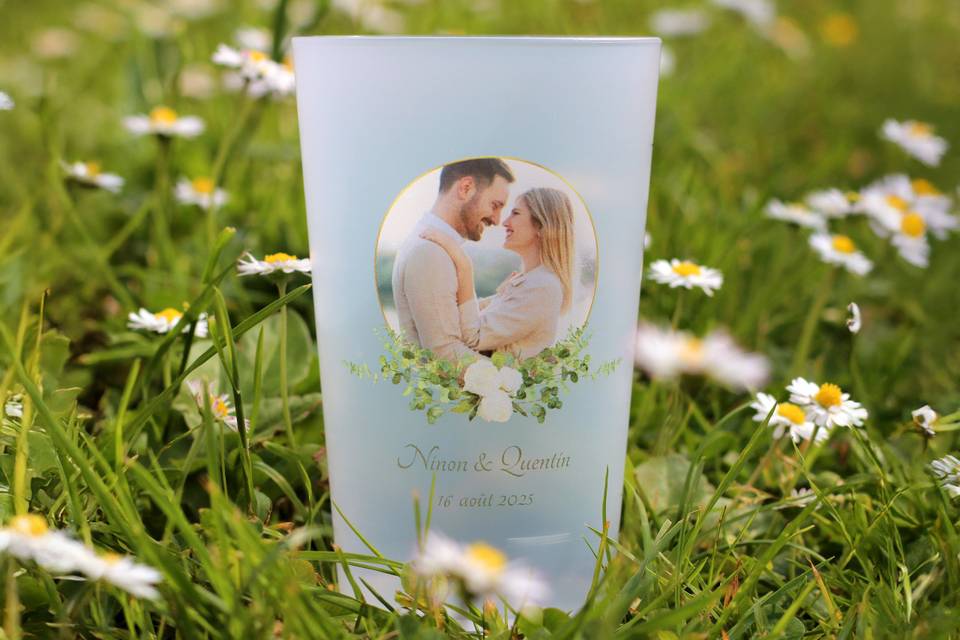 Gobelet mariage champêtre
