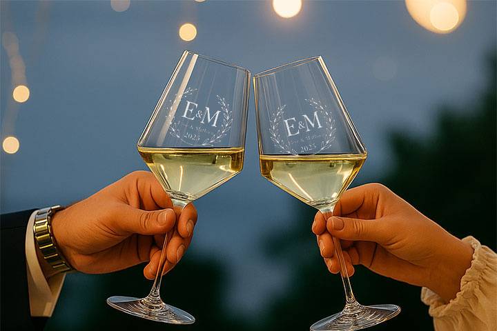 Verres vin soirée prestige