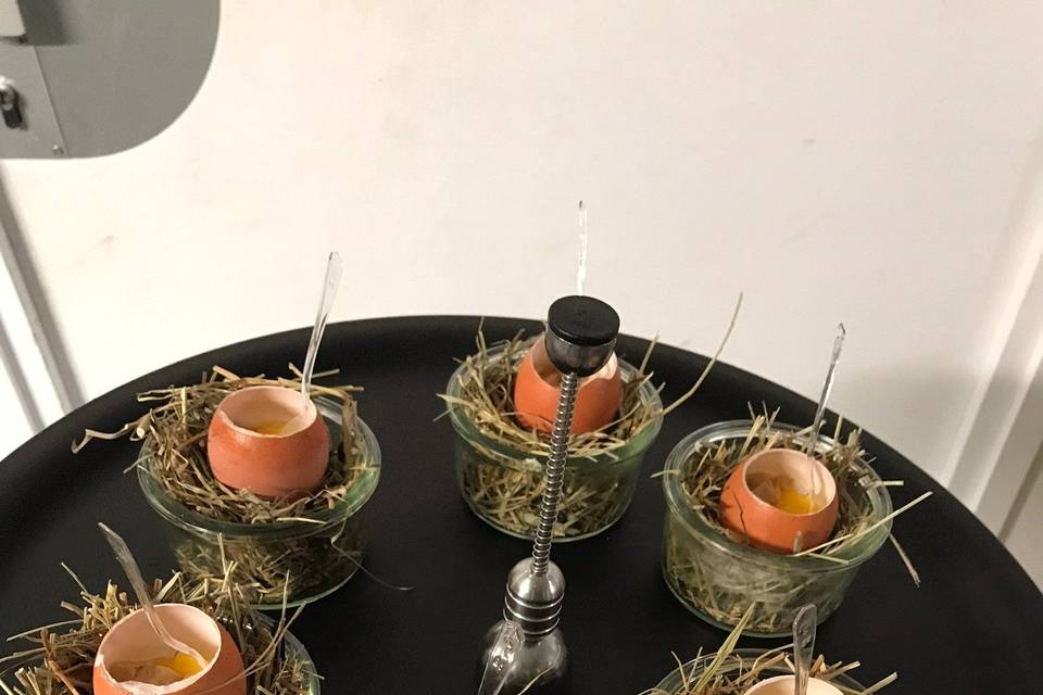 Mise en bouche oeuf toqué