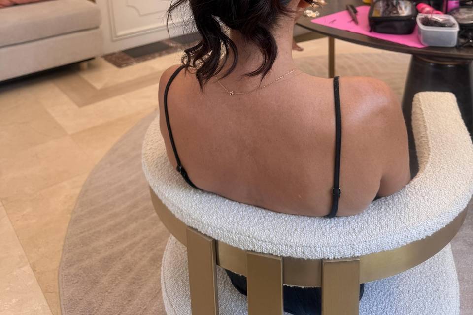 Chignon naturel