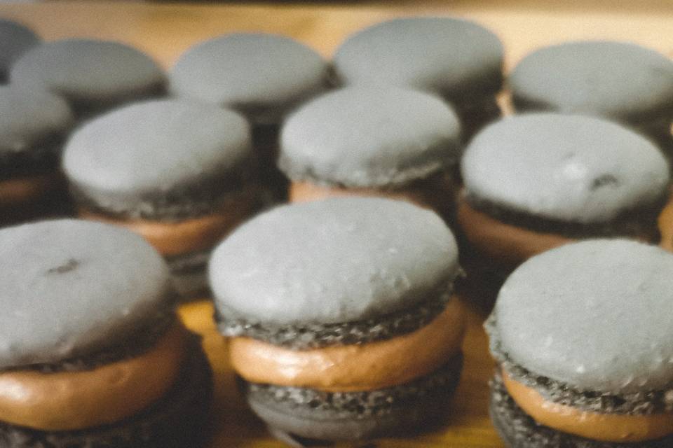 Macaron chocolat foie gras