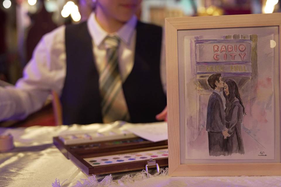 Une aquarelle de votre couple