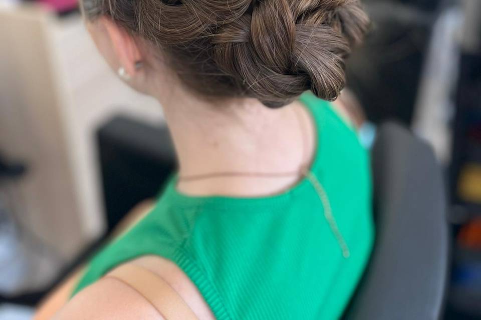 Chignon natte