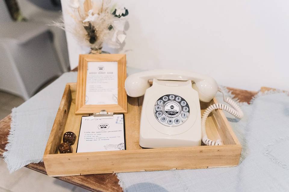 L’audio guest book