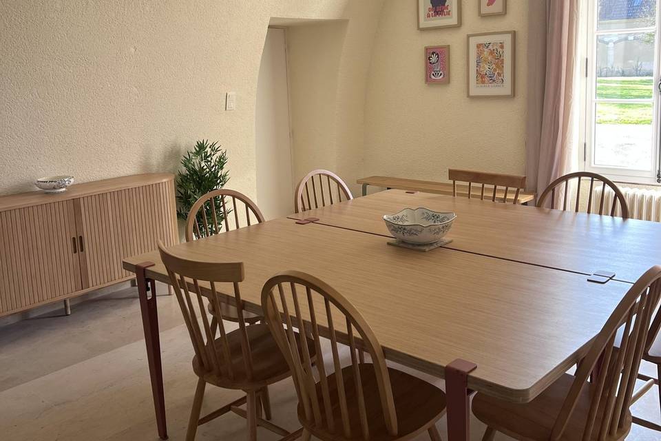 Salle à manger gîte