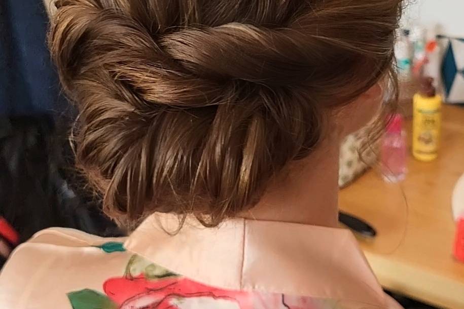 Chignon bas décontracté