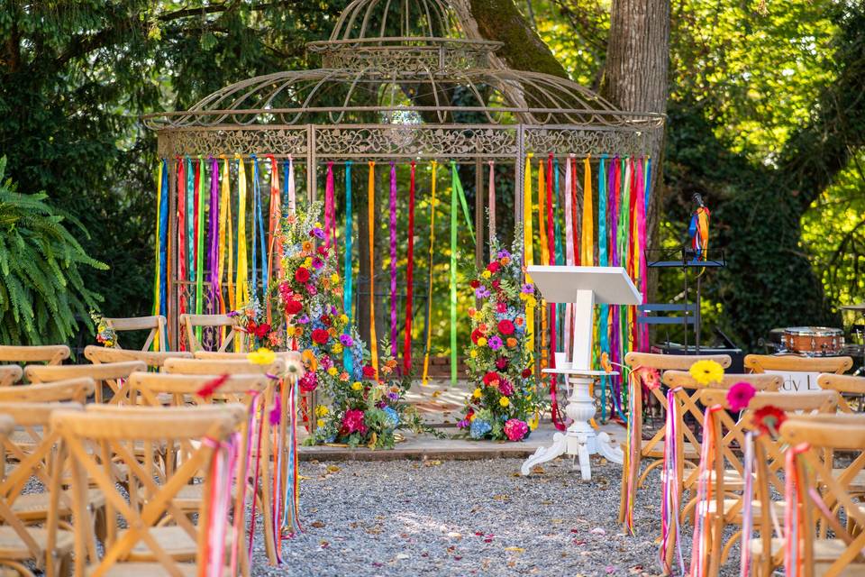 Cérémonie colorée