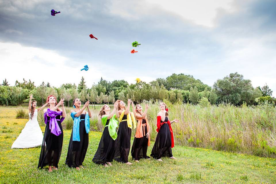 Lancé de bouquets