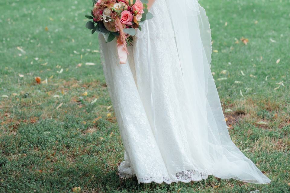 Robe en dentelle de Calais