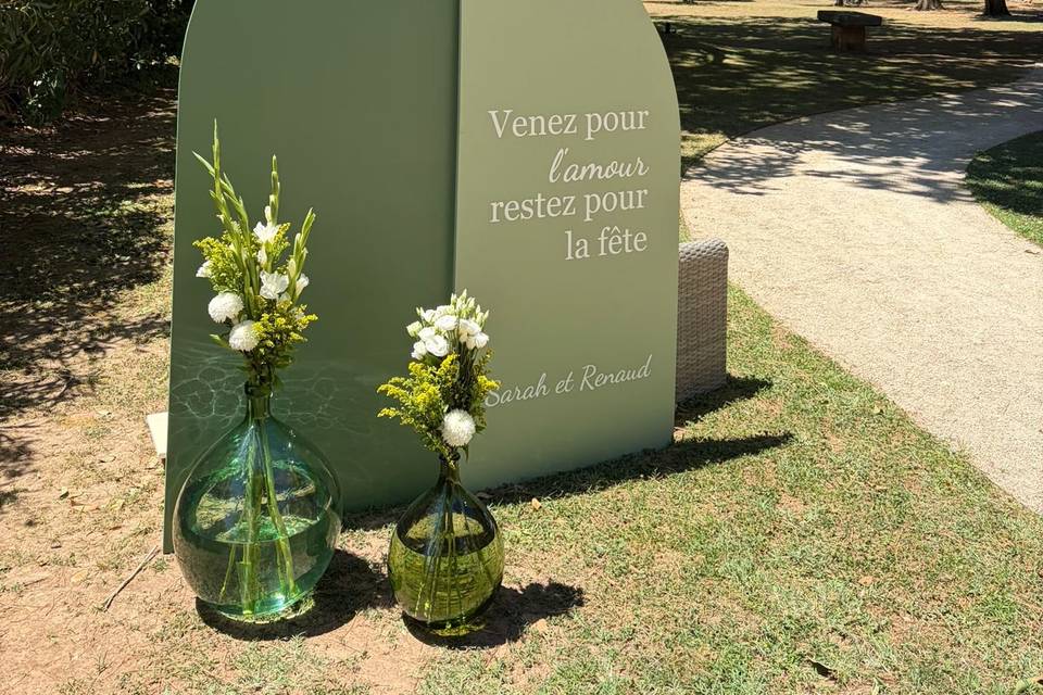Panneau bienvenue