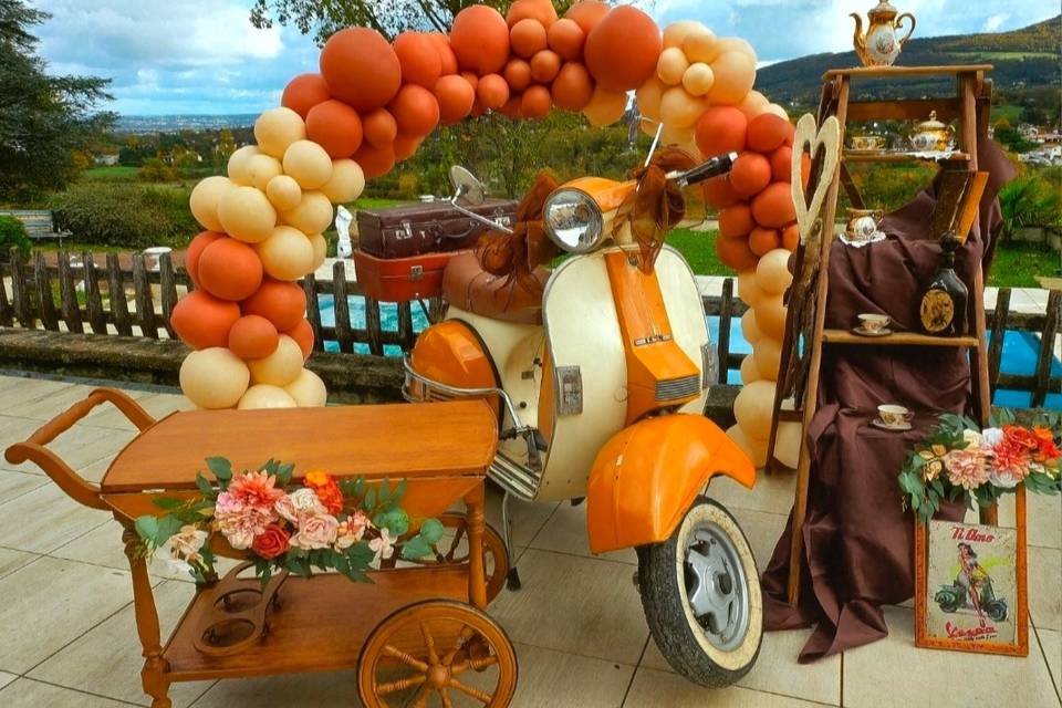 Vespa avec arche