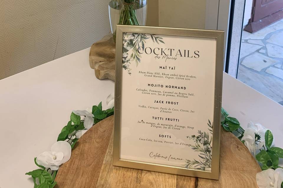 Selection cocktails sur mesure