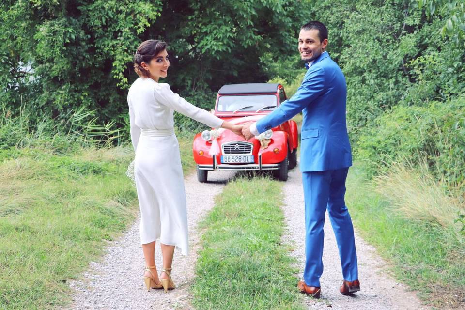 Mariage en 2cv