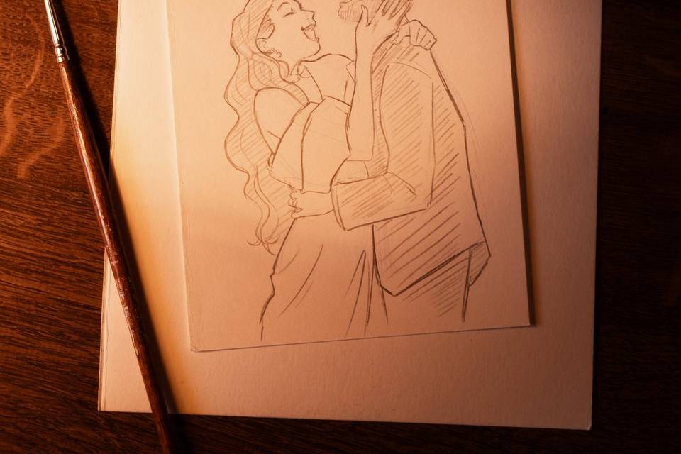 Crayonnée mariage