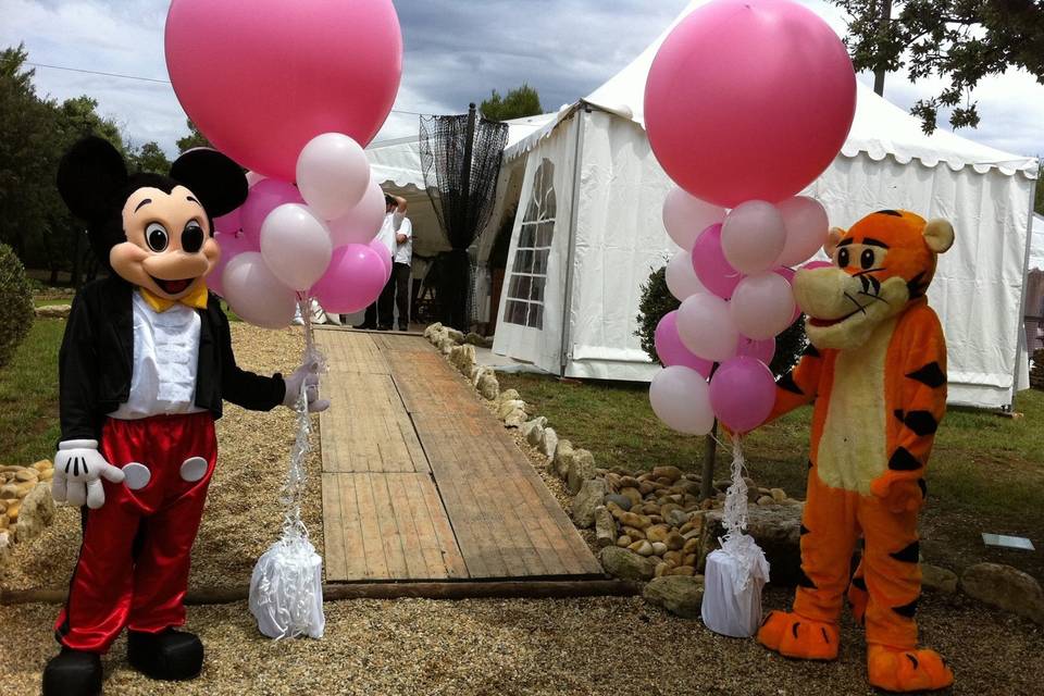 Mascotte mickey, minie