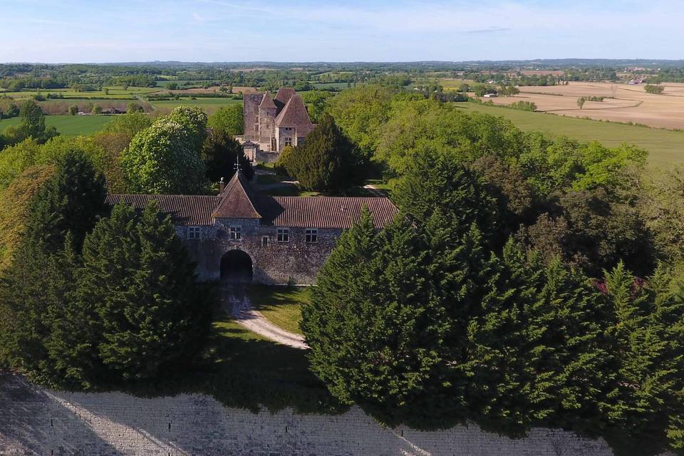 Vue aérienne du Château