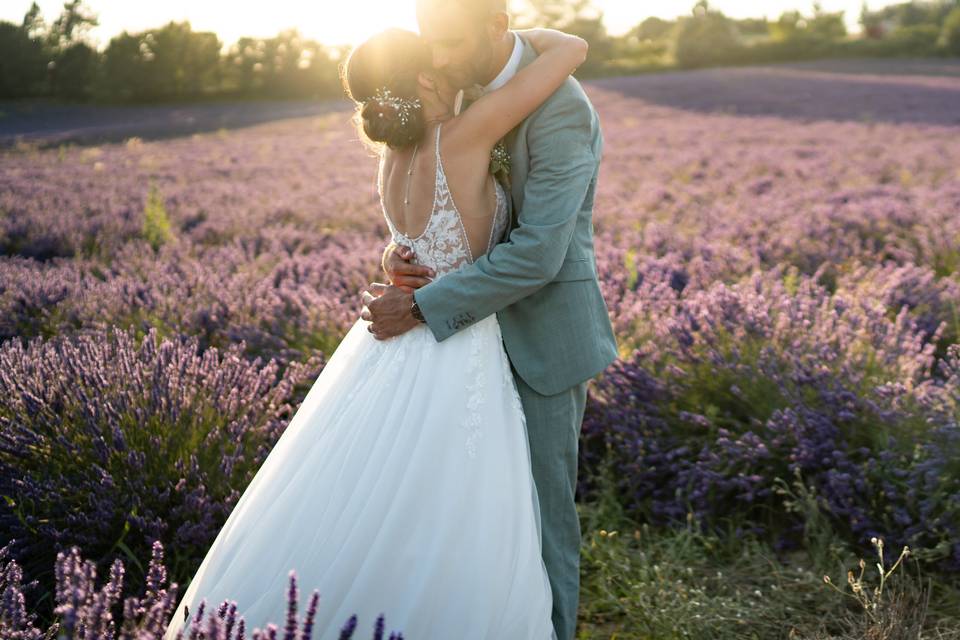 Les mariés en Provence