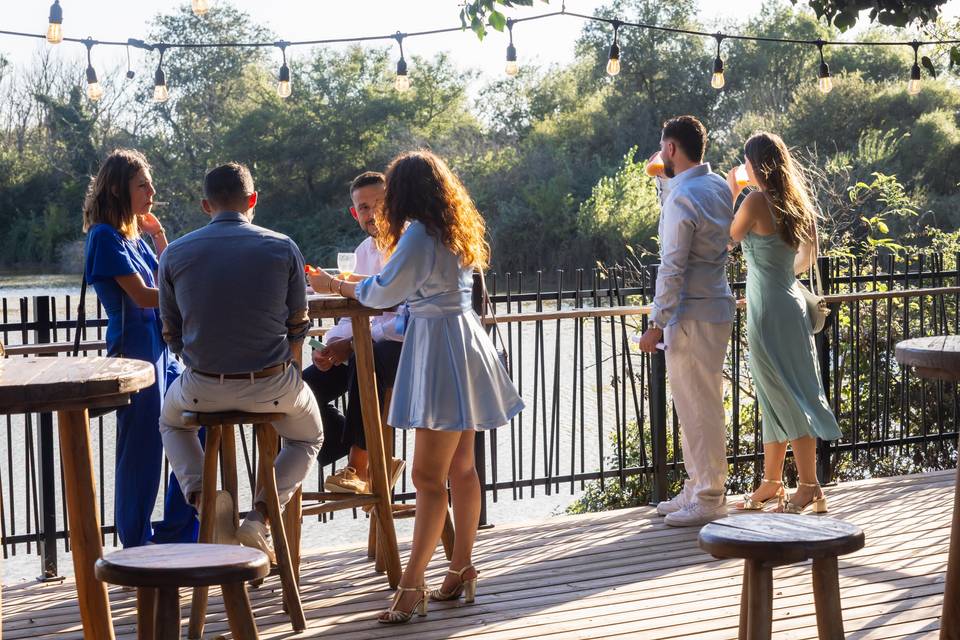 Terrasse vue sur le lac