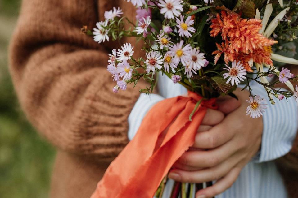 Bouquet de mariée champêtre