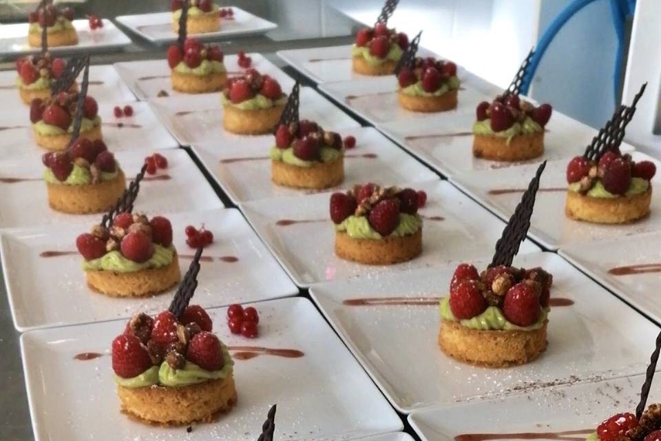 Tartelettes pistache framboise