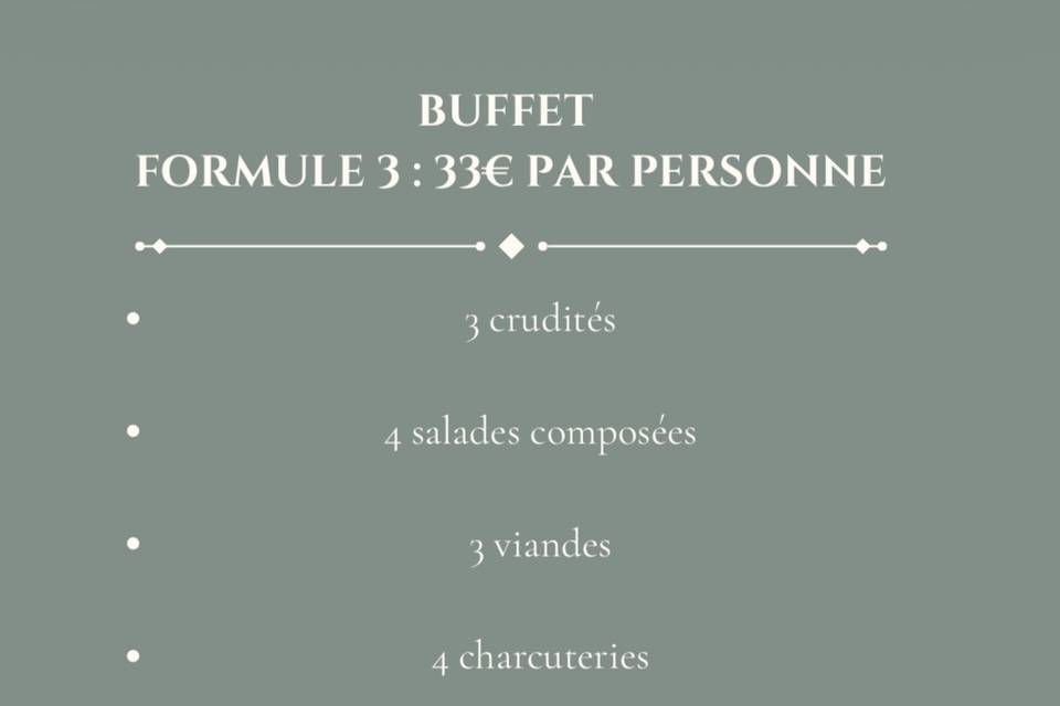 Formule buffet 3