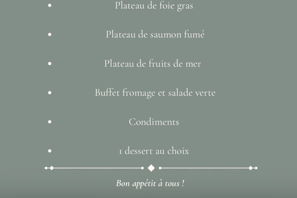 Formule buffet 4