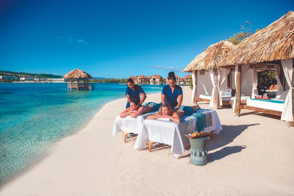 Massages sur la plage