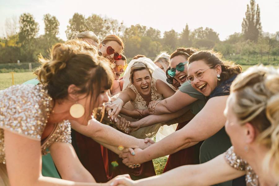 Photos de groupe entre filles