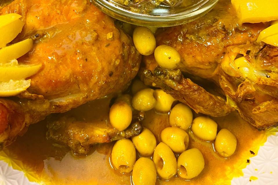 Poulet aux olives