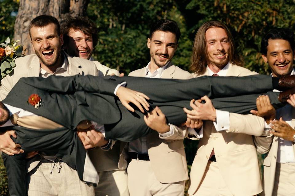 Photo groupe décalée