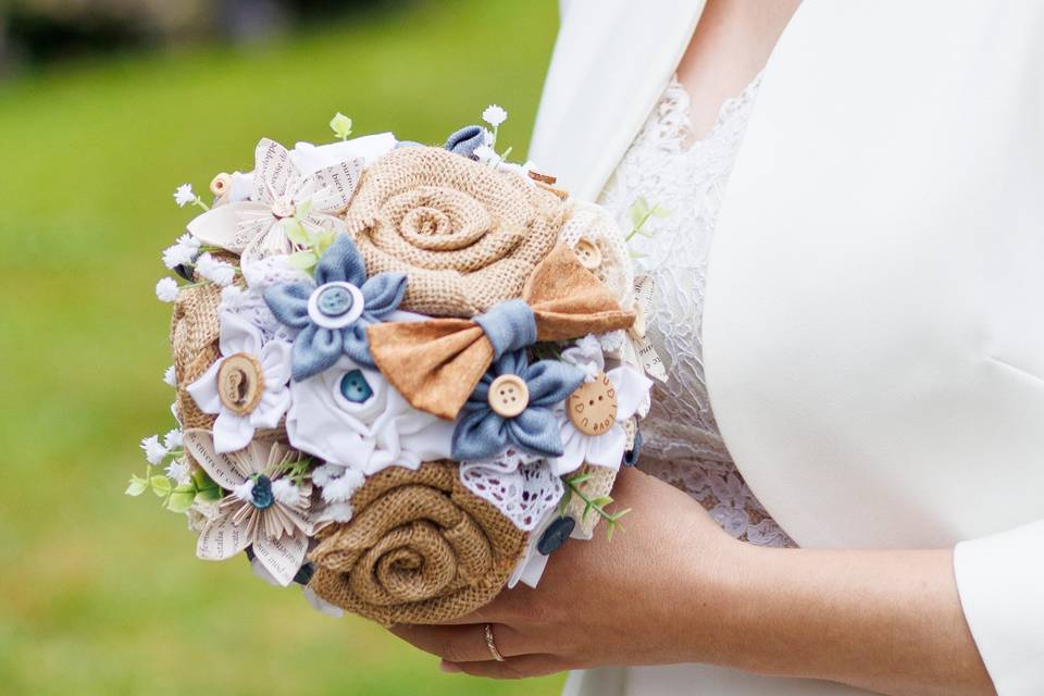 Bouquet de mariée champêtre