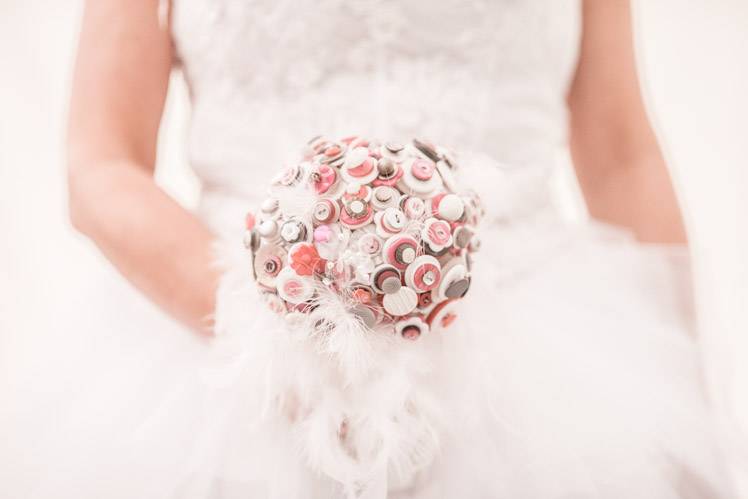 Bouquet de mariée boutons