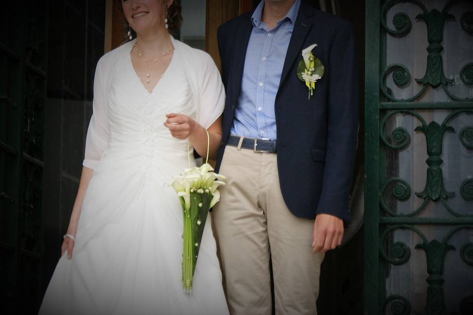 Bouquet/boutonnière des mariés