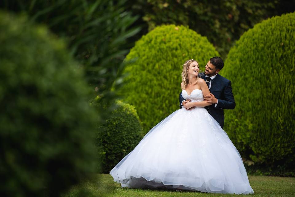 Mise en beauté de la mariée