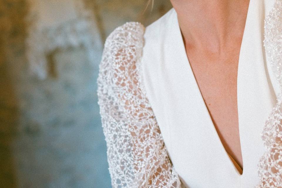 Maquillage lumineux mariée