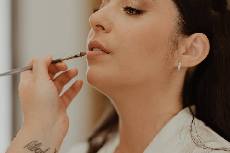 Maquillage sophistiqué mariée