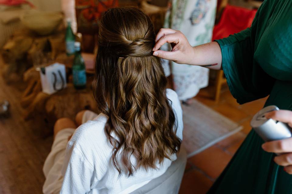 Wavy mariée