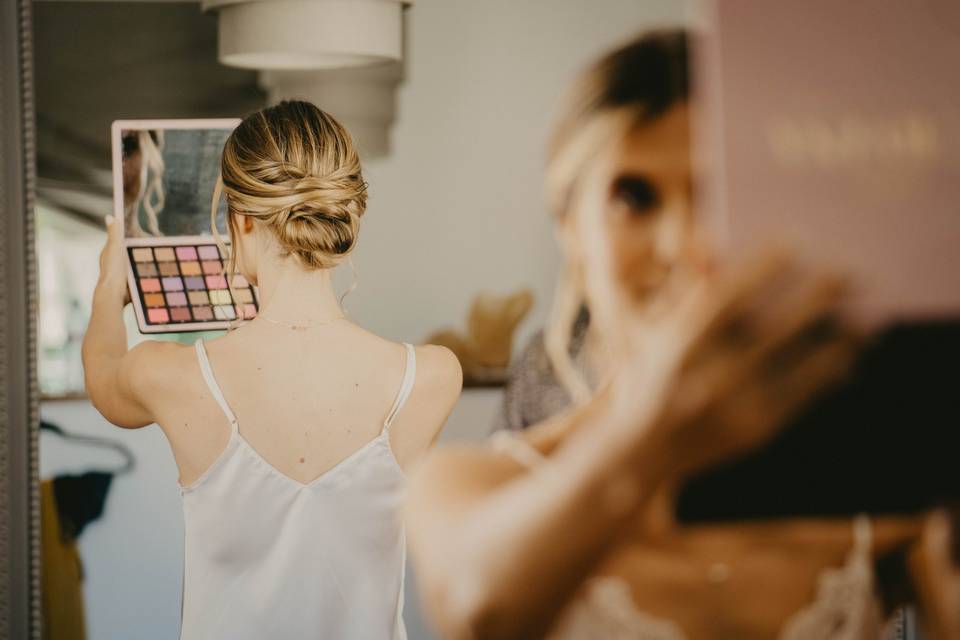 Chignon bas mariée