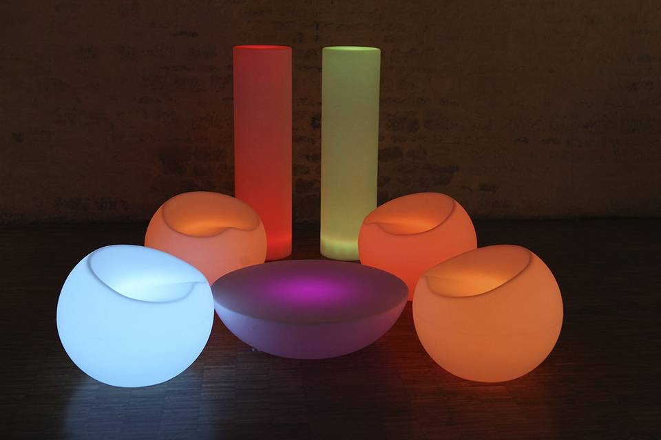 Mobilier lumineux